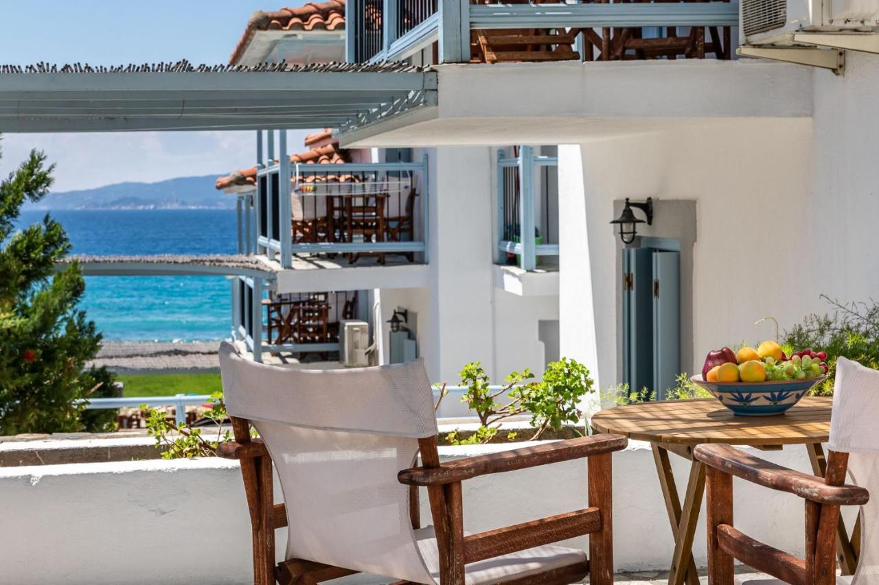 Milia Beach Apartments Paralia Milia Eksteriør bilde