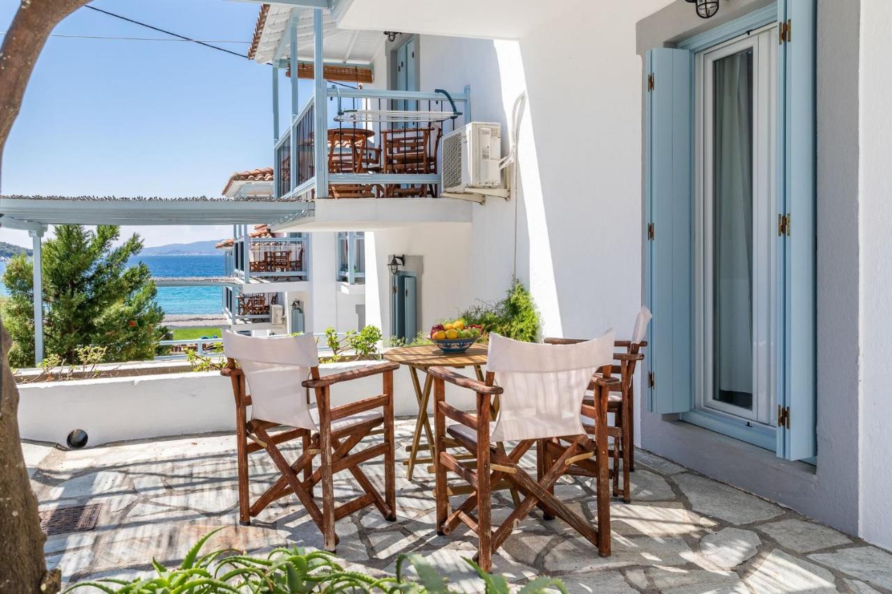 Milia Beach Apartments Paralia Milia Eksteriør bilde