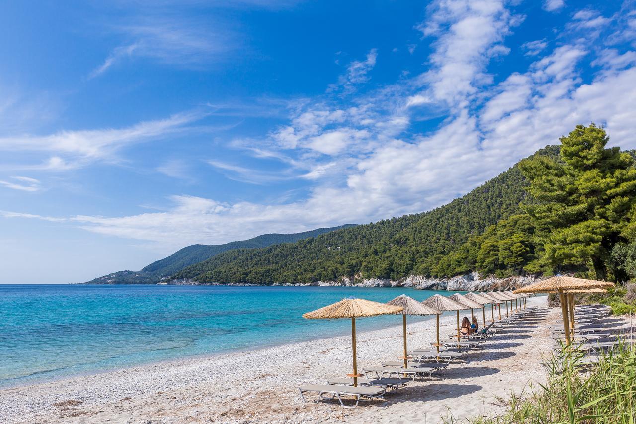 Milia Beach Apartments Paralia Milia Eksteriør bilde